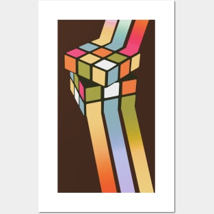 Rubiks Cube Abstract Art Posters and Art